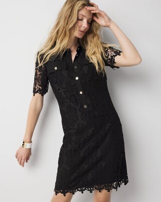 Lace Shirt Dress | White House Black Market